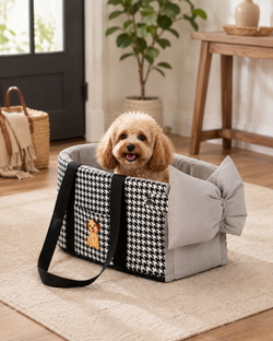Dimensions du sac de transport pour petit chien : 45 × 28 × 25 cm